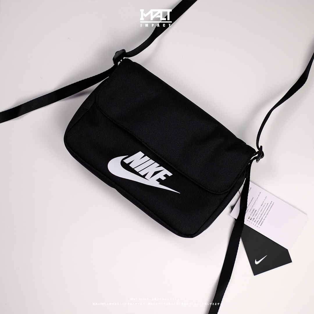 Nike Logo Bag Black 黑白 小背包 郵差包 腰包 側背包 斜肩背包 CW9300-010