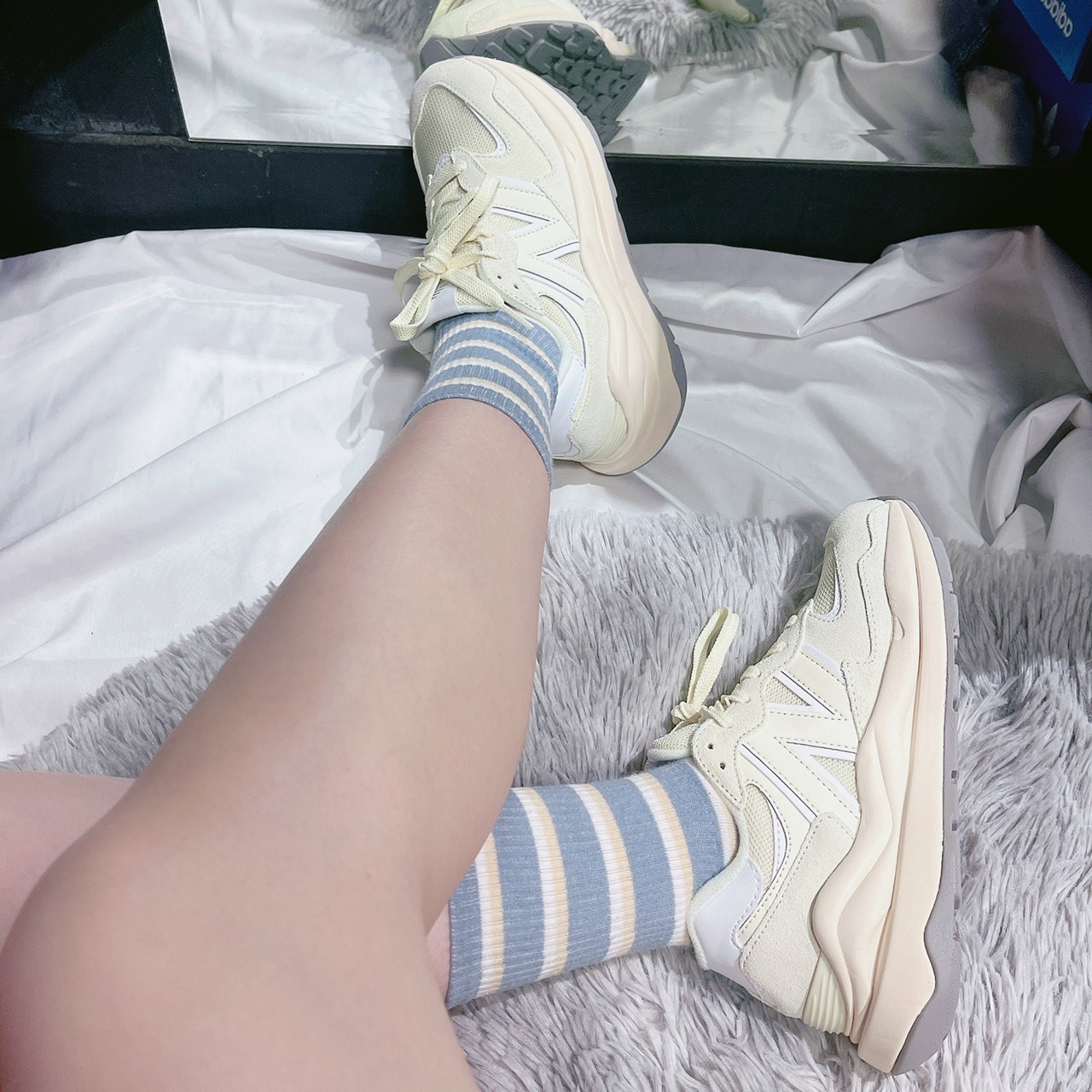 New Balance W5740CE 米白粉