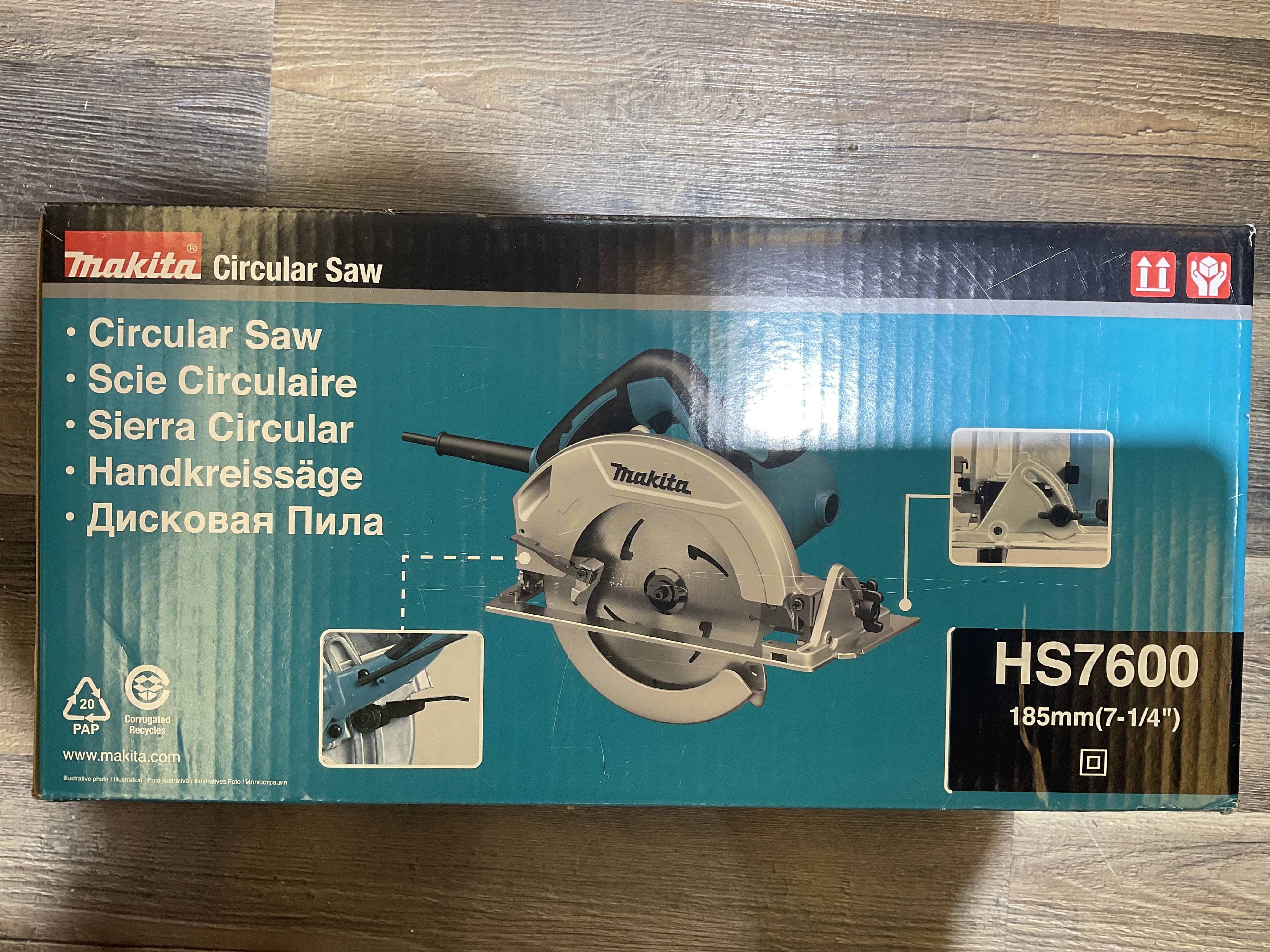 Makita牧田 220V 7吋"風車鋸 HS7600/5806B