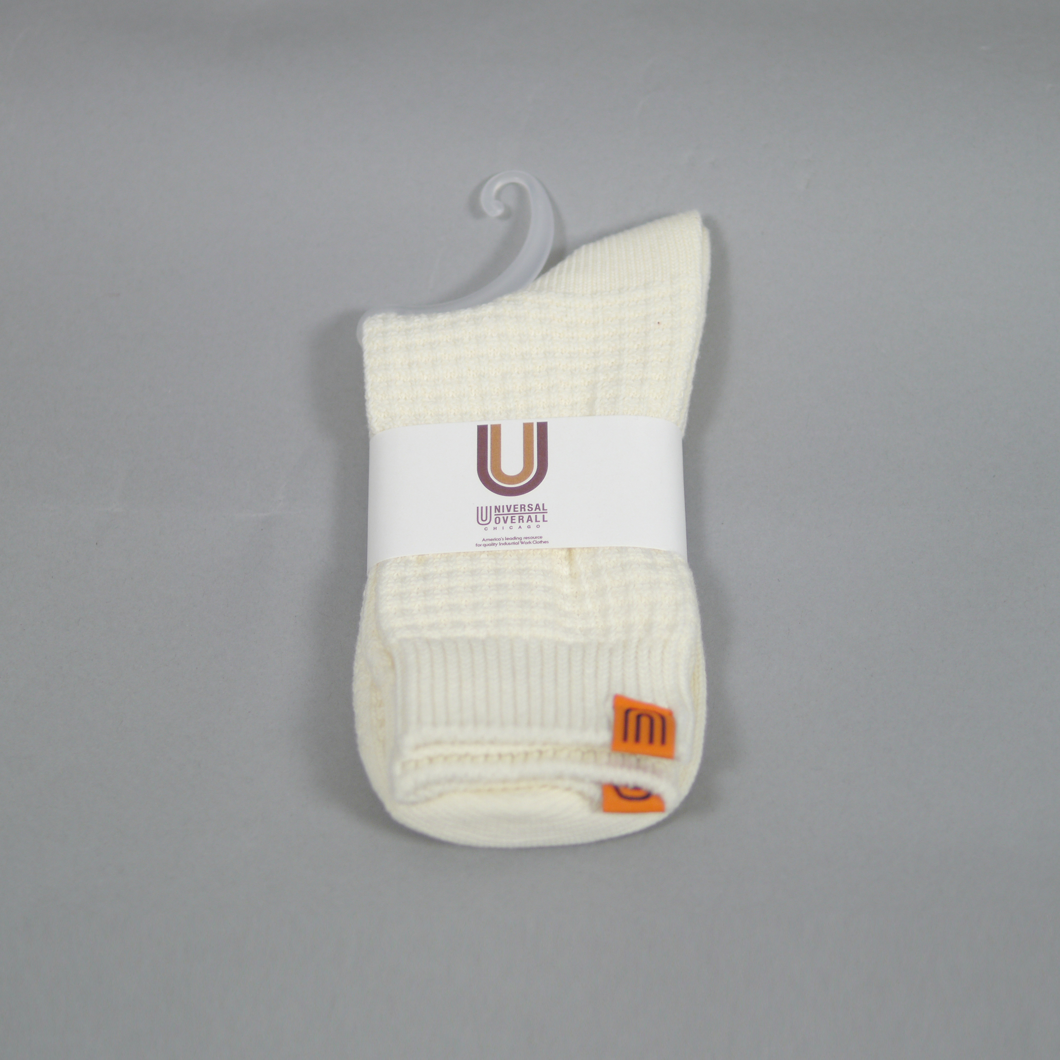 UNIVERSAL OVERALL Waffle Crew Socks ╭ 3色 ╮