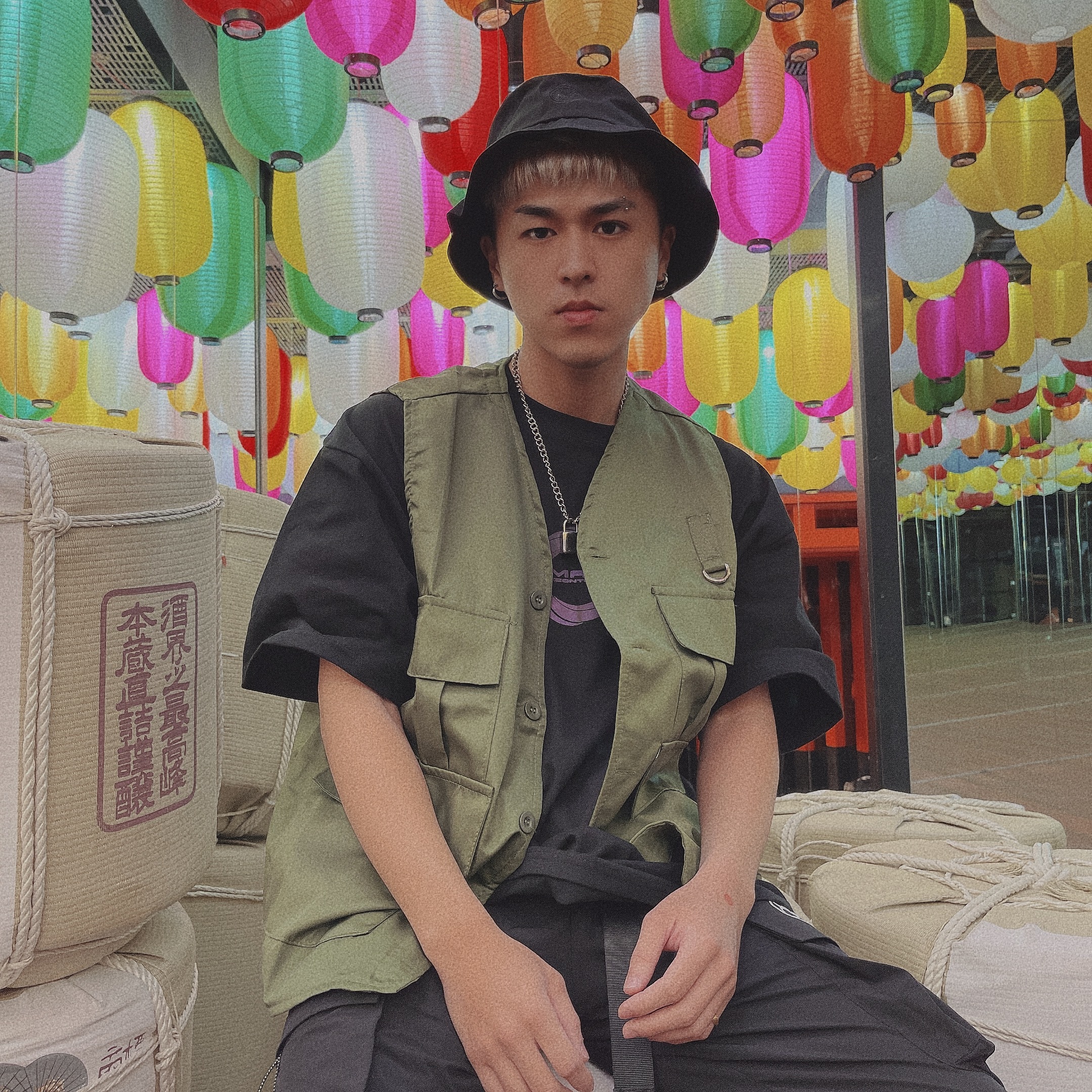 XCTRL 多口袋工裝背心-綠