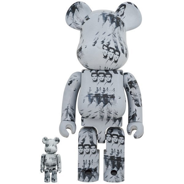 BE@RBRICK ANDY WARHOL 安迪沃荷 ELVIS PRESLEY 庫柏力克熊 100% 400%