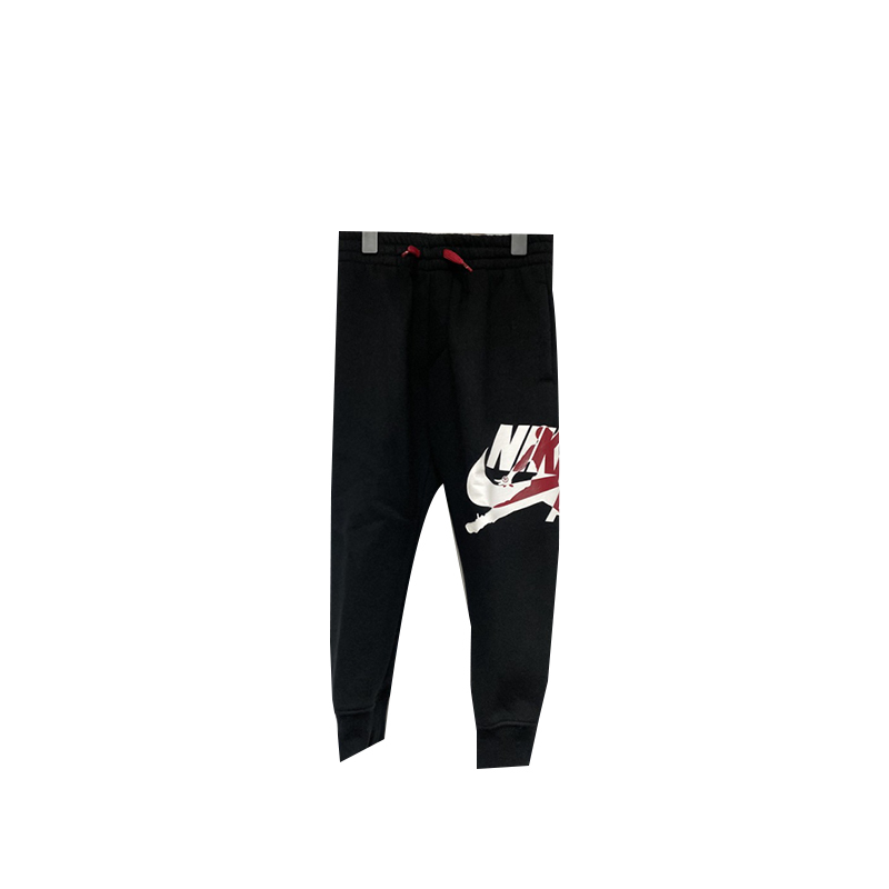 JORDAN LOGO 黑紅 童裝 棉質長褲 93327KP288023