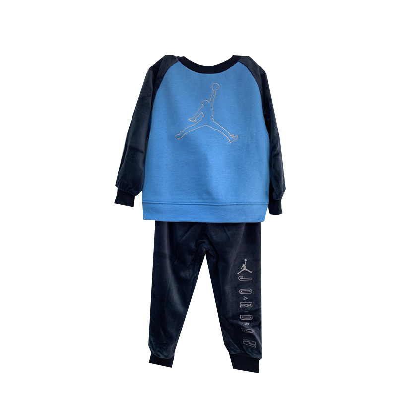 JORDAN 天空藍 長袖套裝 童裝 JD942044TD695 [台灣現貨]