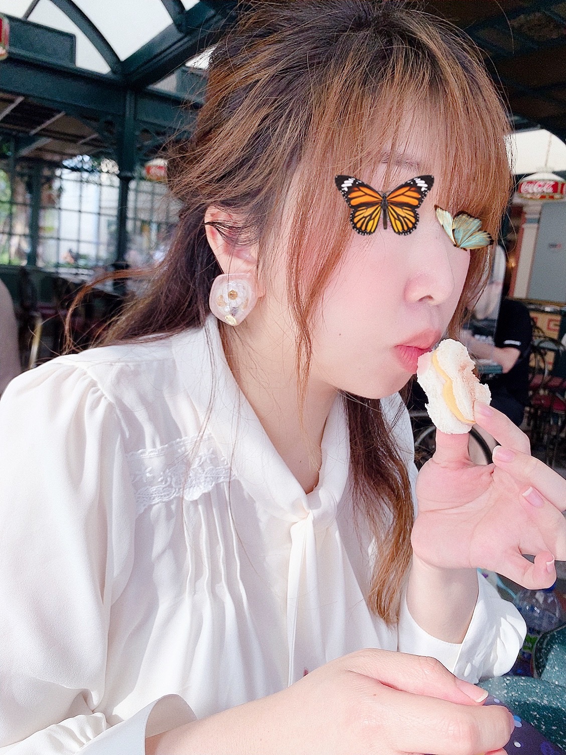 [手作家] 五角形乾花耳環 (網站限定優惠)