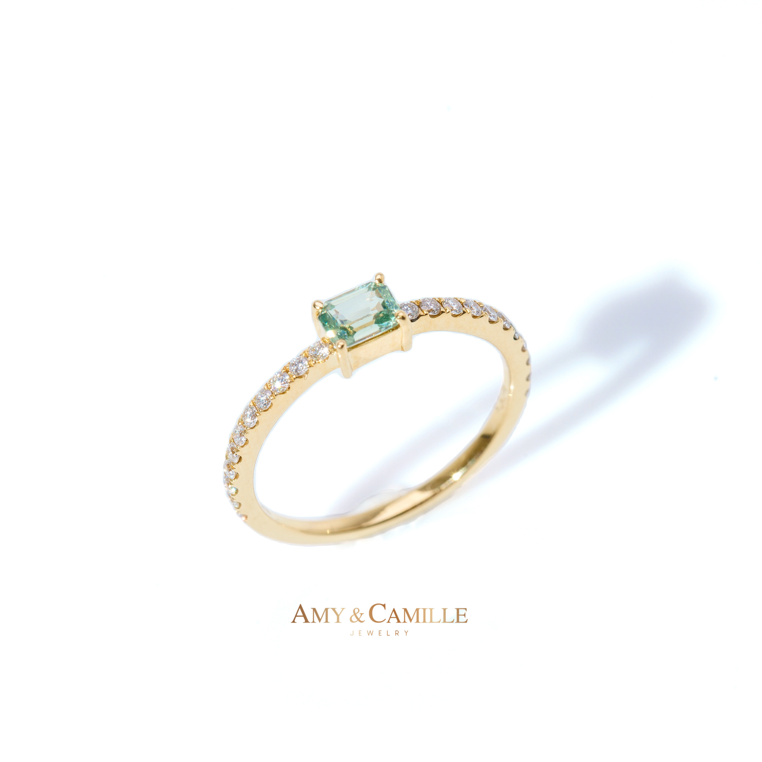 KALEIDOSCOPE - 煙花派對 單顆彩色藍寶石線戒