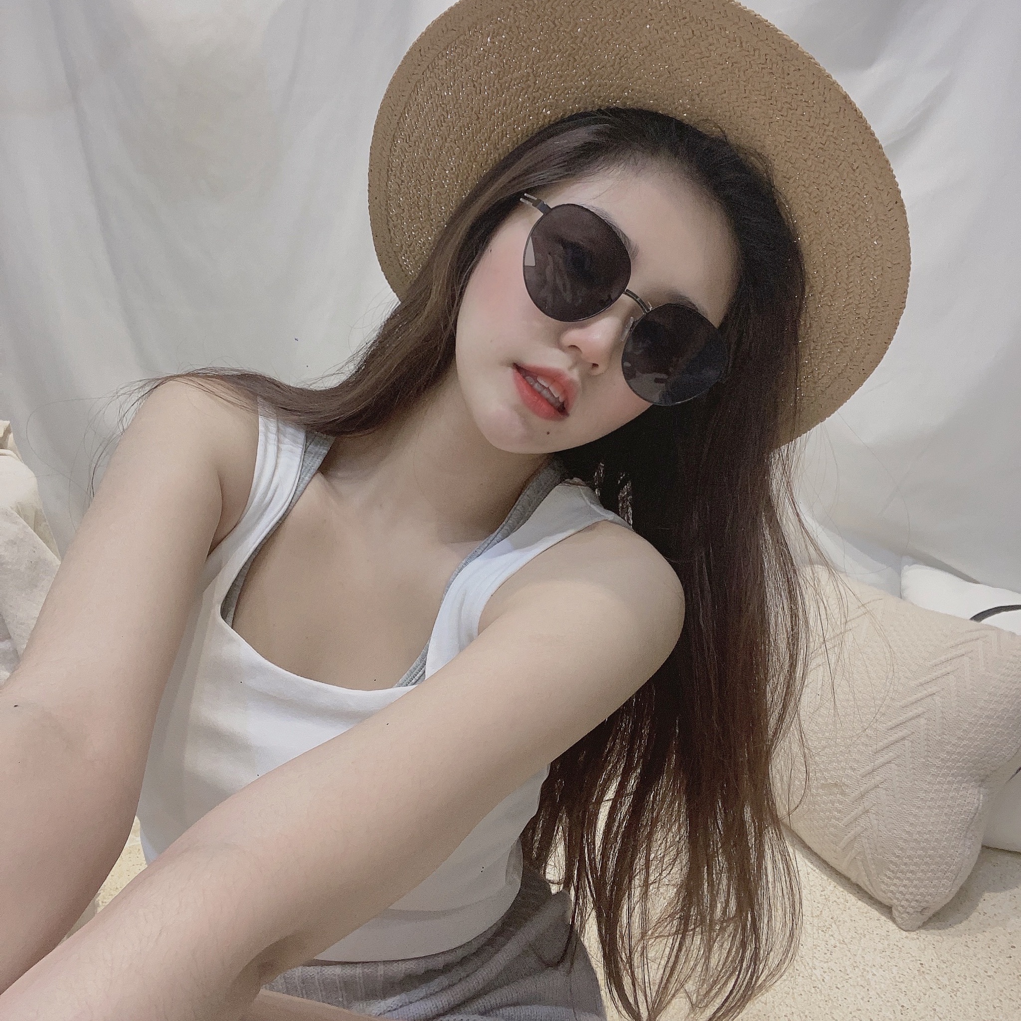 S0167186圓框透明架墨鏡/兩色