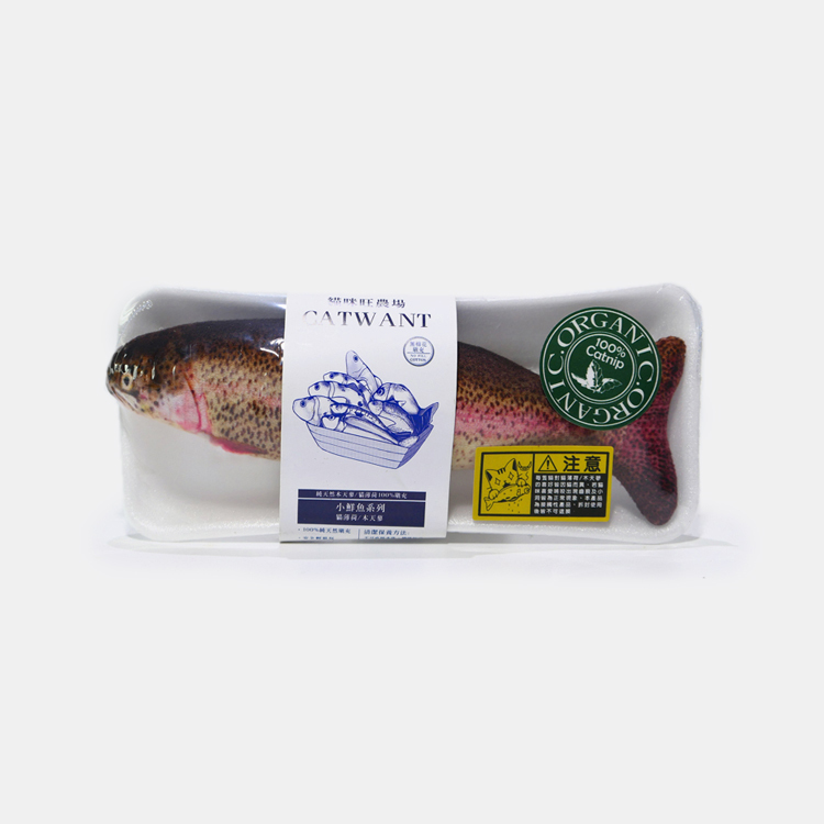 小鱒魚-100%貓薄荷填充貓玩具