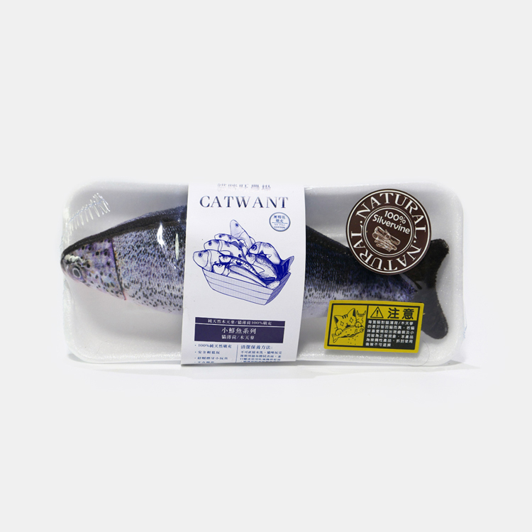 鮭魚(大/小)-100%木天蓼填充貓玩具