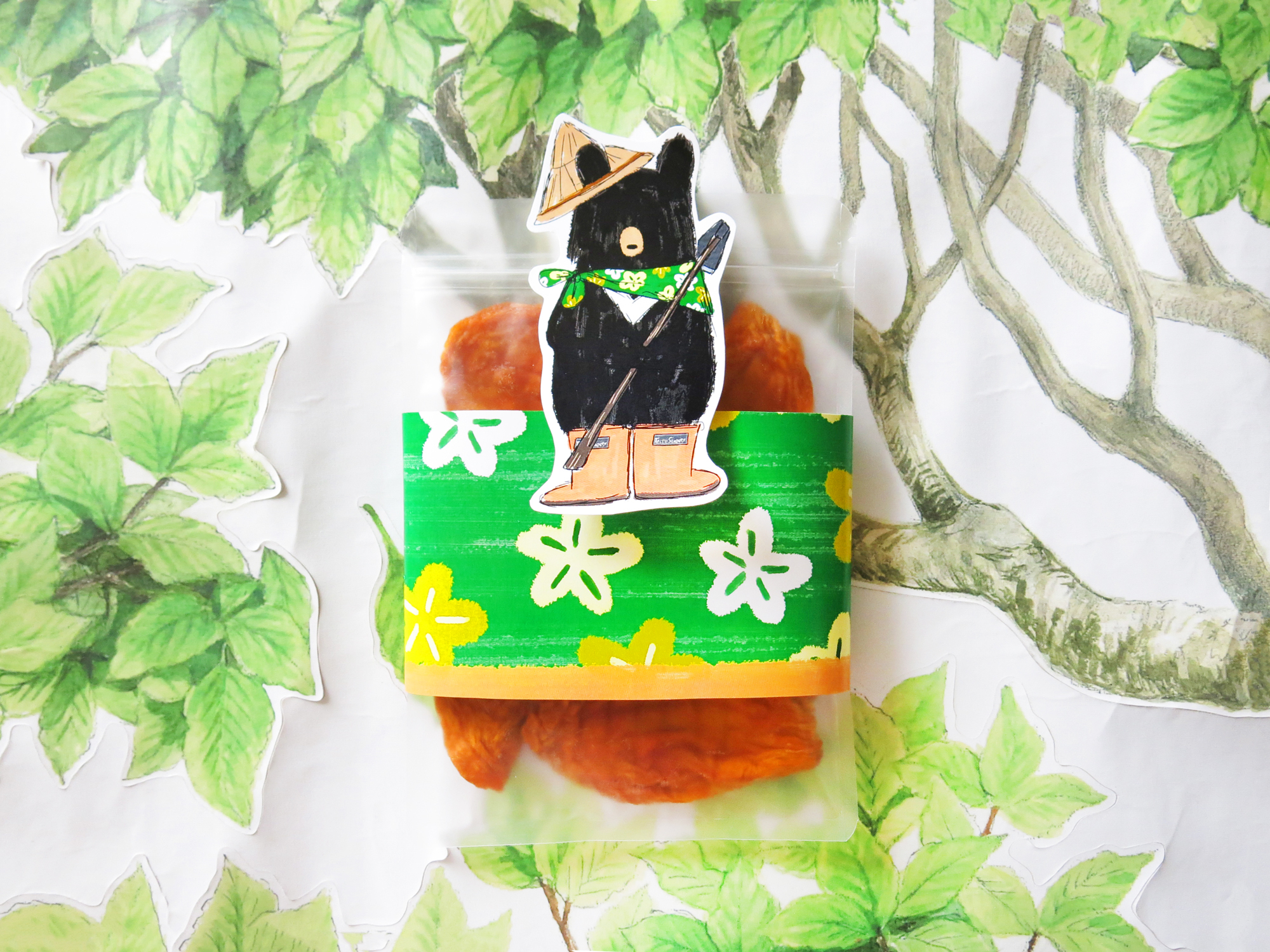 花布農作熊水果乾分享包