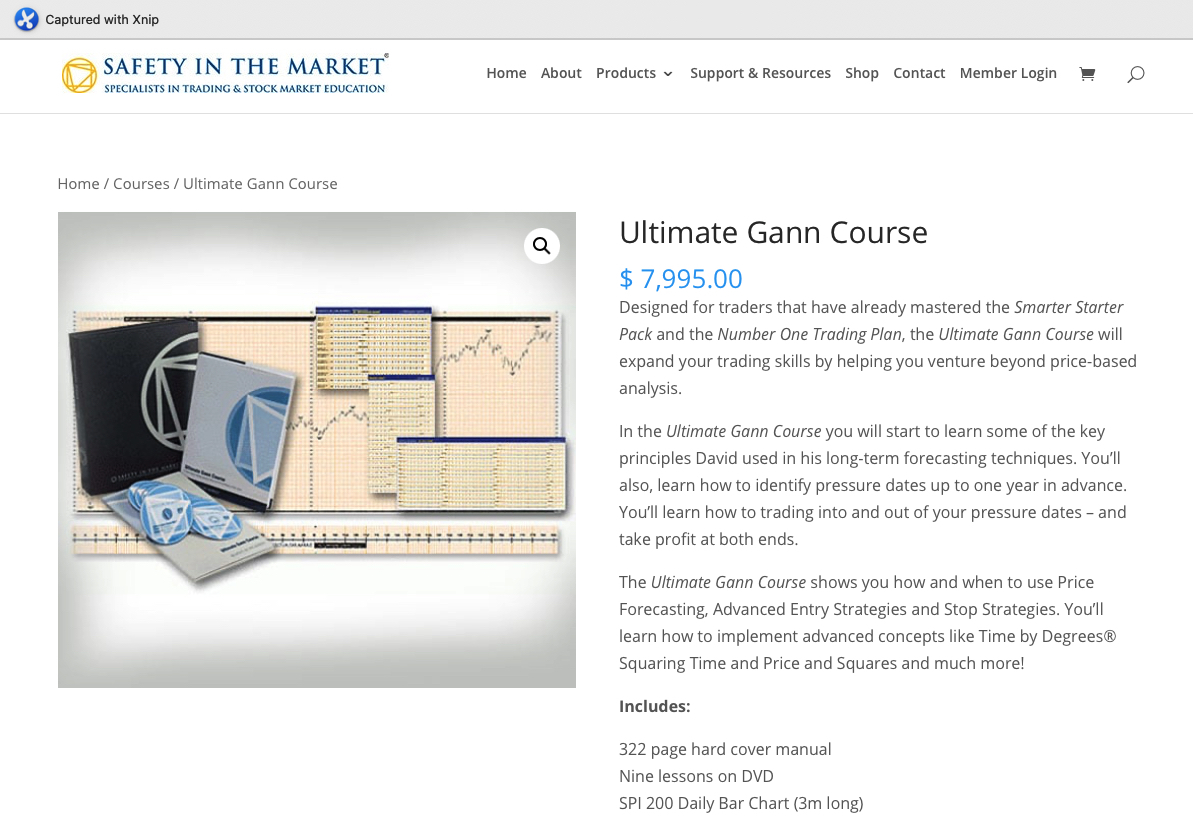 market ultimate gann courses