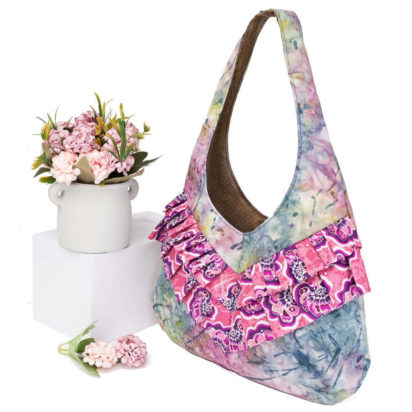 販售原尺寸【紙型】(打褶裝飾手提肩背包)