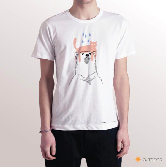 ABEARABLE 聽見你為我擋雨的聲音變色設計T-SHIRT