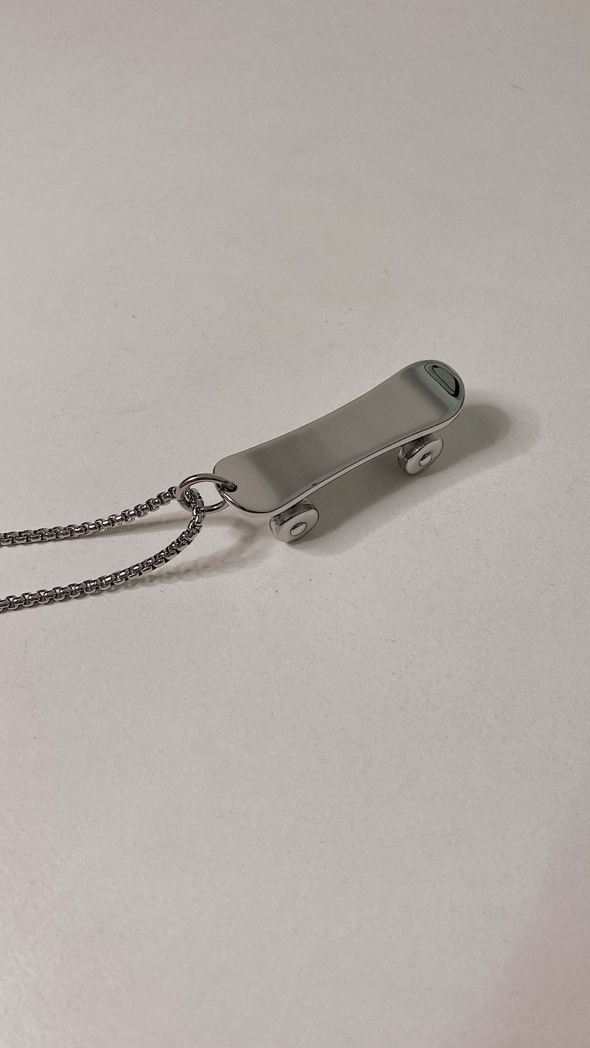 #現貨 (ACCN554) 鋼項鍊 素面滑板