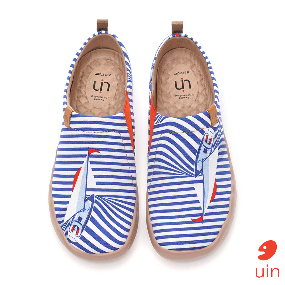 【 Uin 】西班牙原創設計 | 水手與帆船 女鞋 彩繪鞋 休閒鞋 懶人鞋