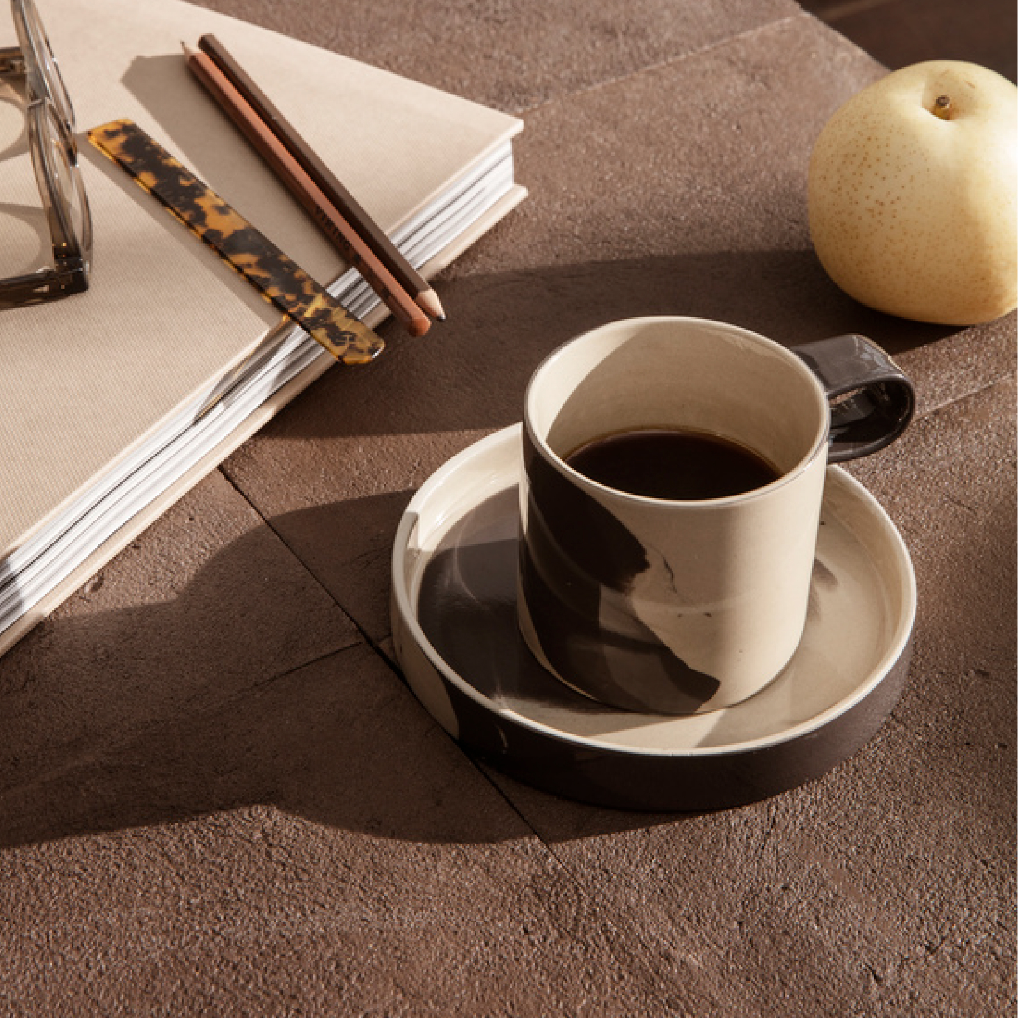 鑲嵌 / 咖啡杯盤組 by ferm LIVING
