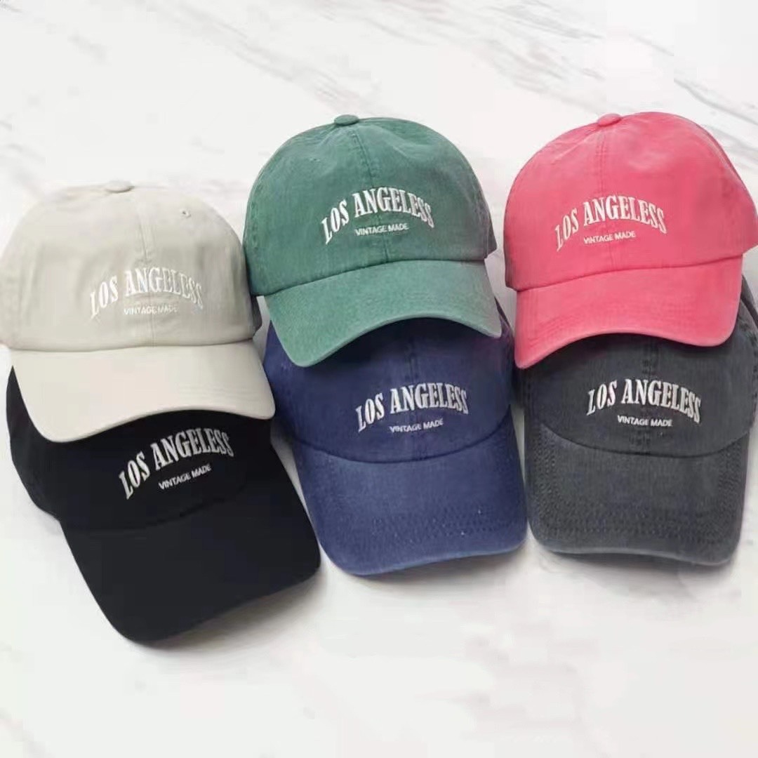 正韓 Los Angeles 復古 仿舊 棒球帽 老帽