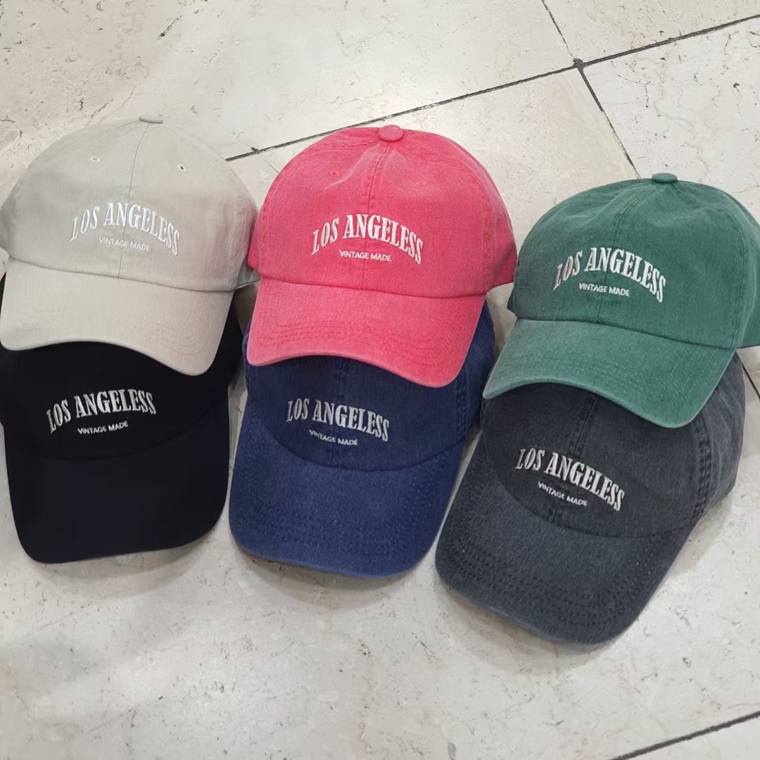 正韓 Los Angeles 復古 仿舊 棒球帽 老帽