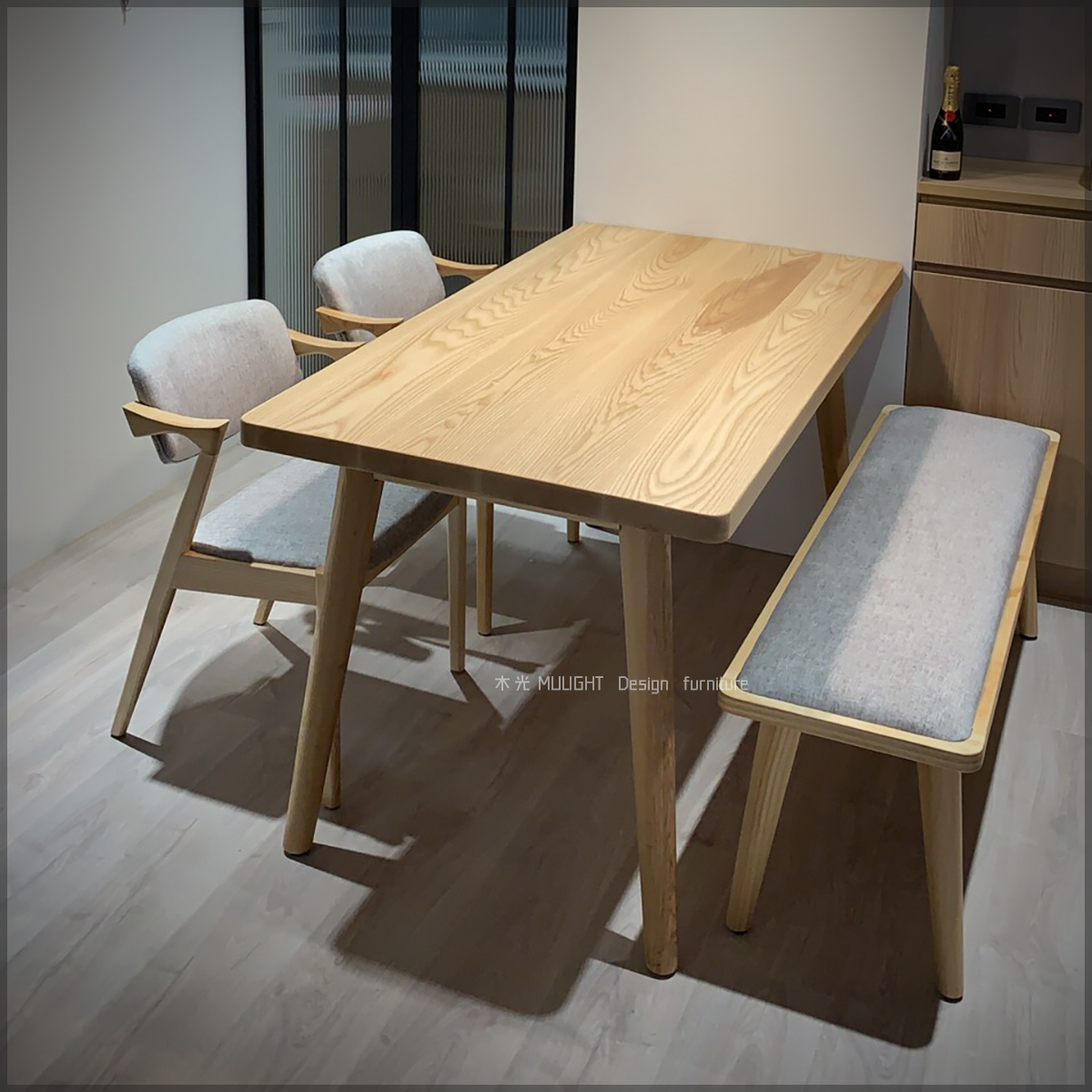 Finn北歐梣木全實木餐桌(可訂製)