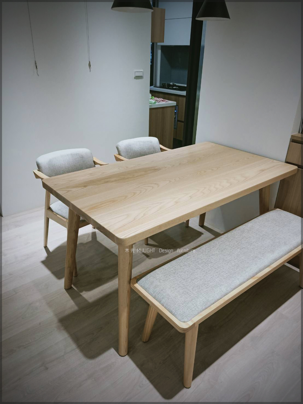 Finn北歐梣木全實木餐桌(可訂製)