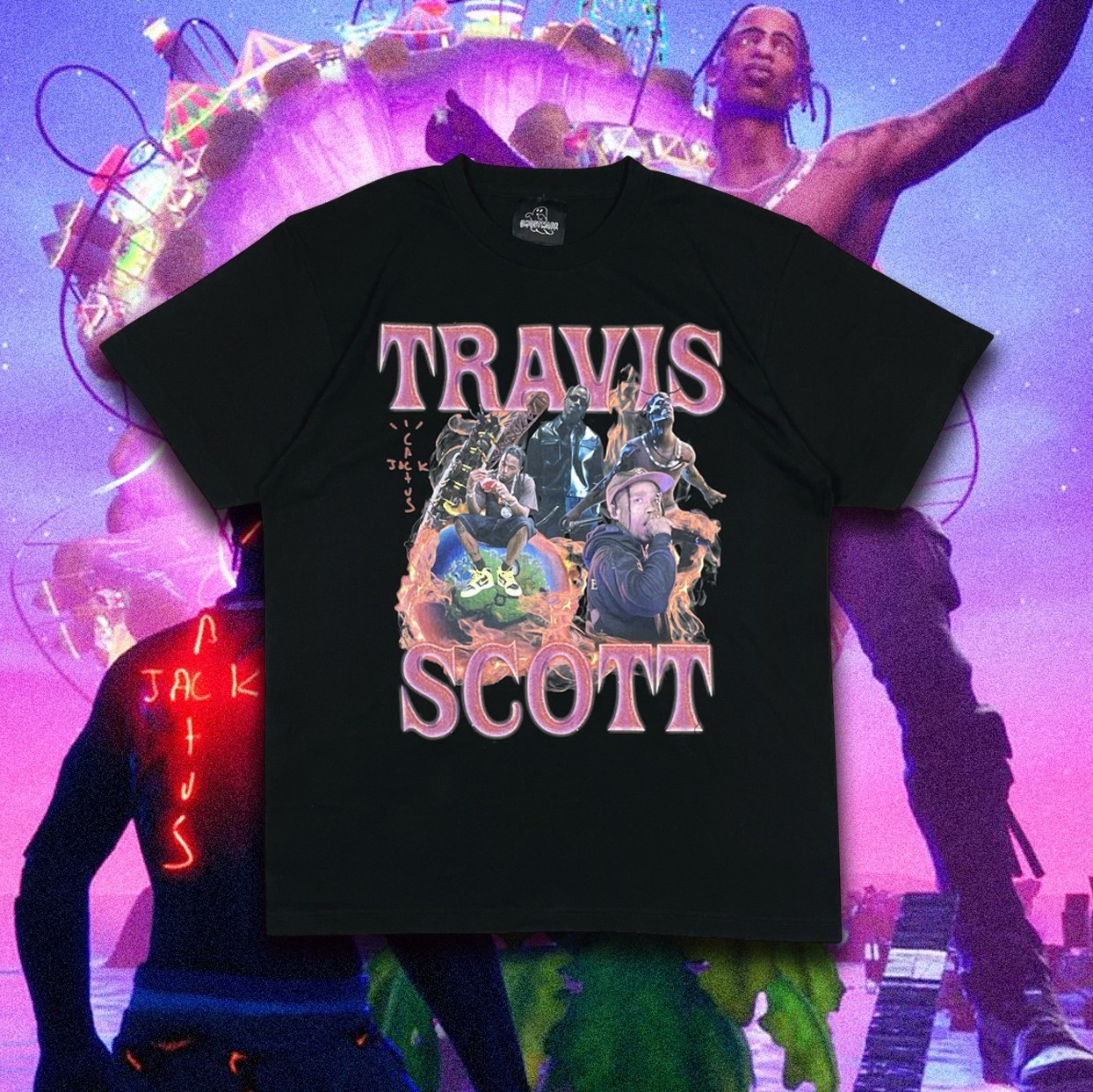 GHOST MADE  《 TRAVIS SCOTT 》人像短袖 T GhostMade