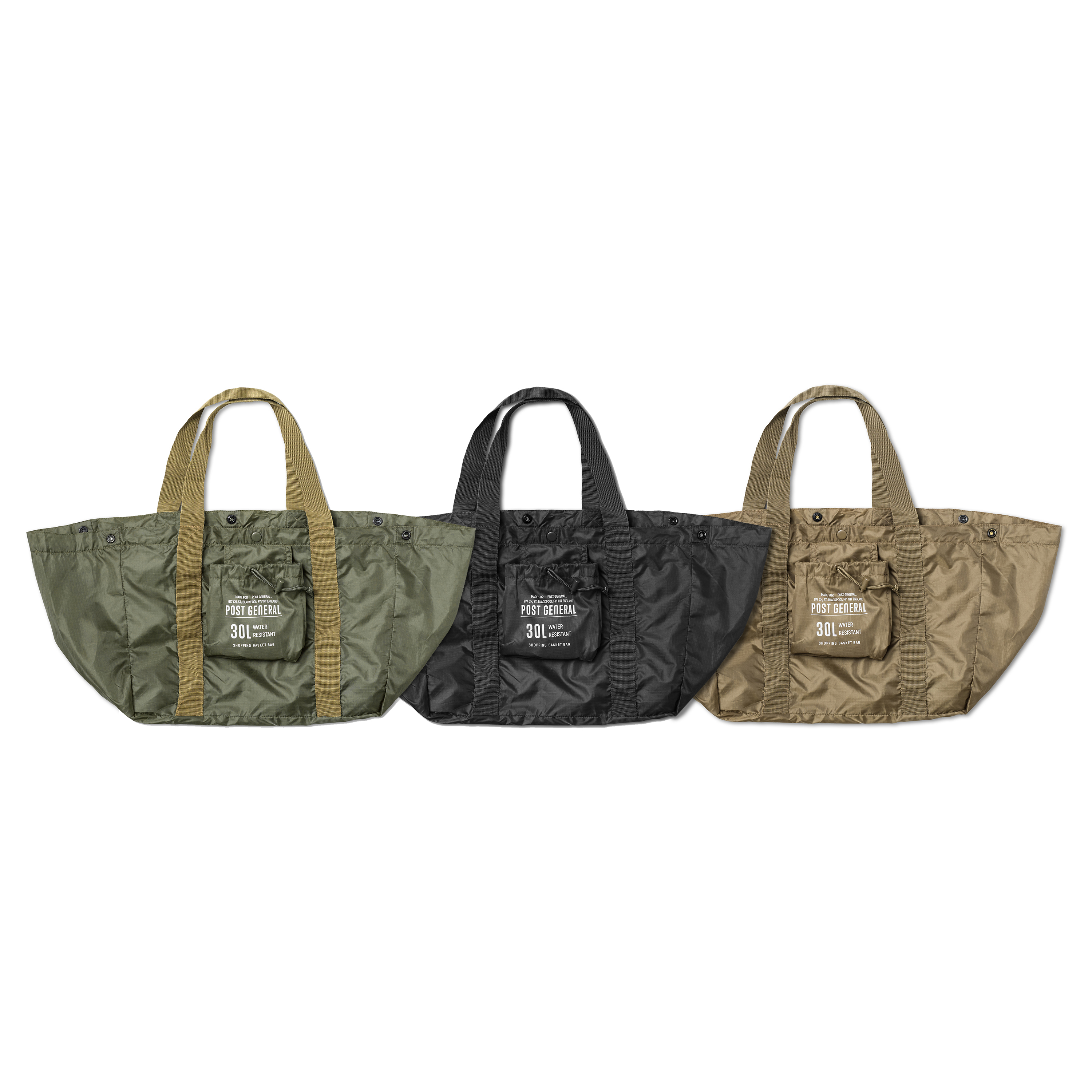 post general packable shopping basket bag