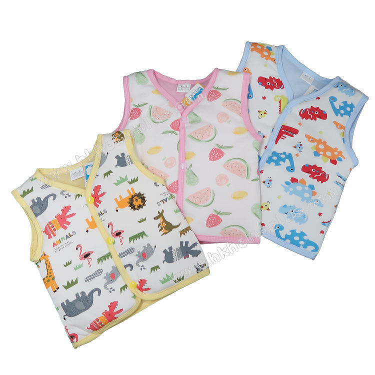 Koma Land: 嬰兒印花厚夾棉背心 BE090 (3-9碼)