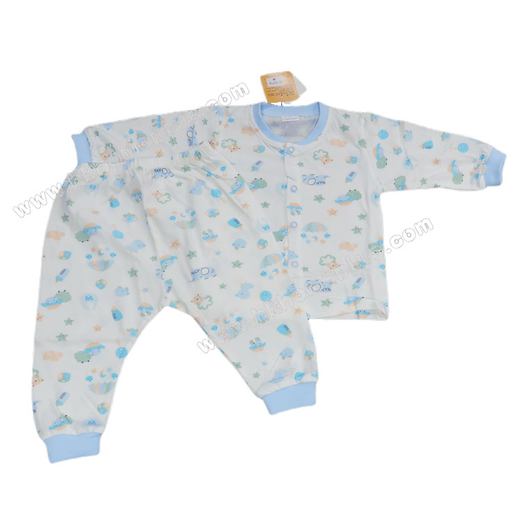 Koma Land: 嬰兒印花對胸長袖套裝 BE5071-BE5072 (3m-36m碼)