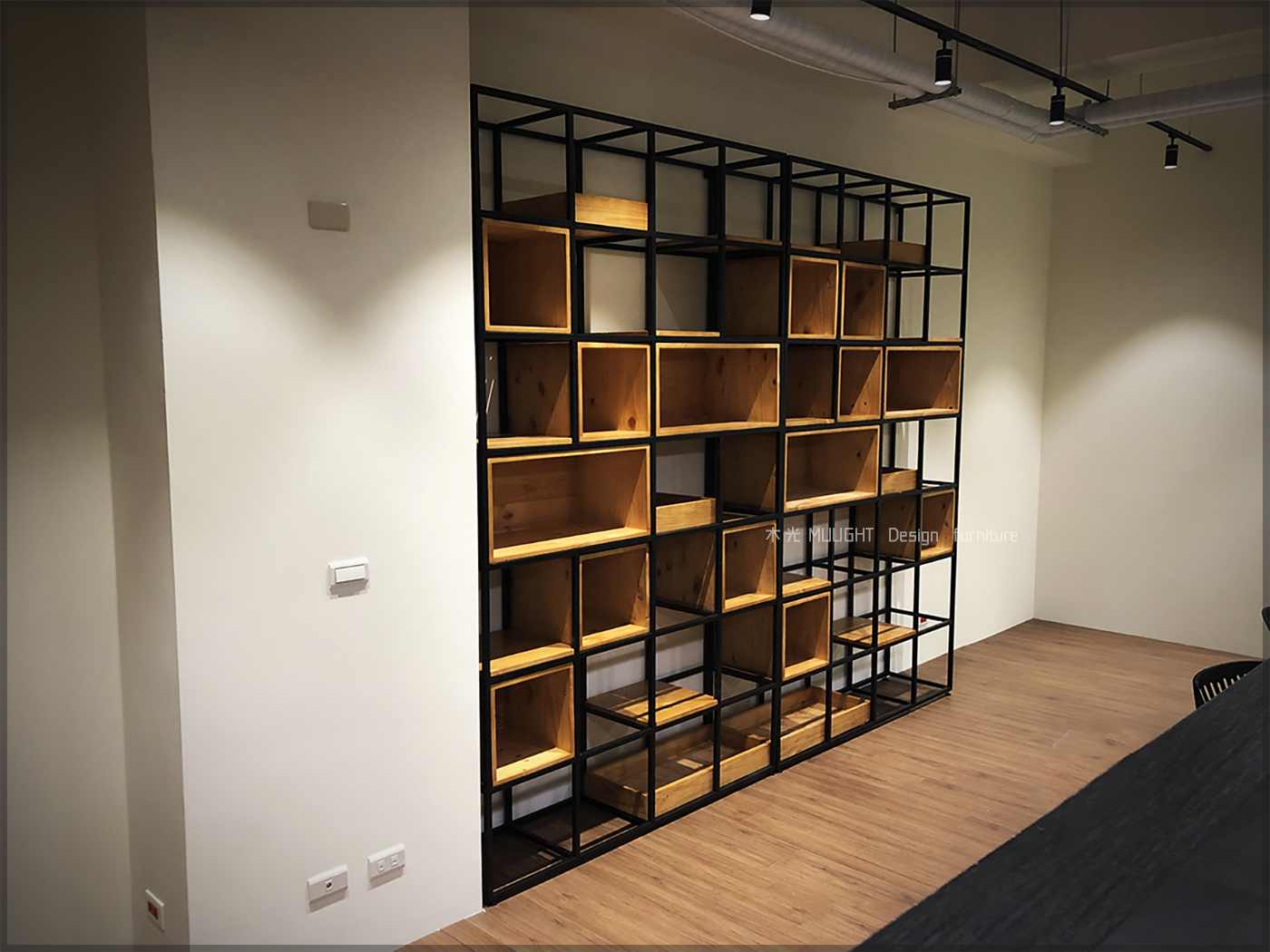 復古鐵藝方格屏風櫃(可訂製)