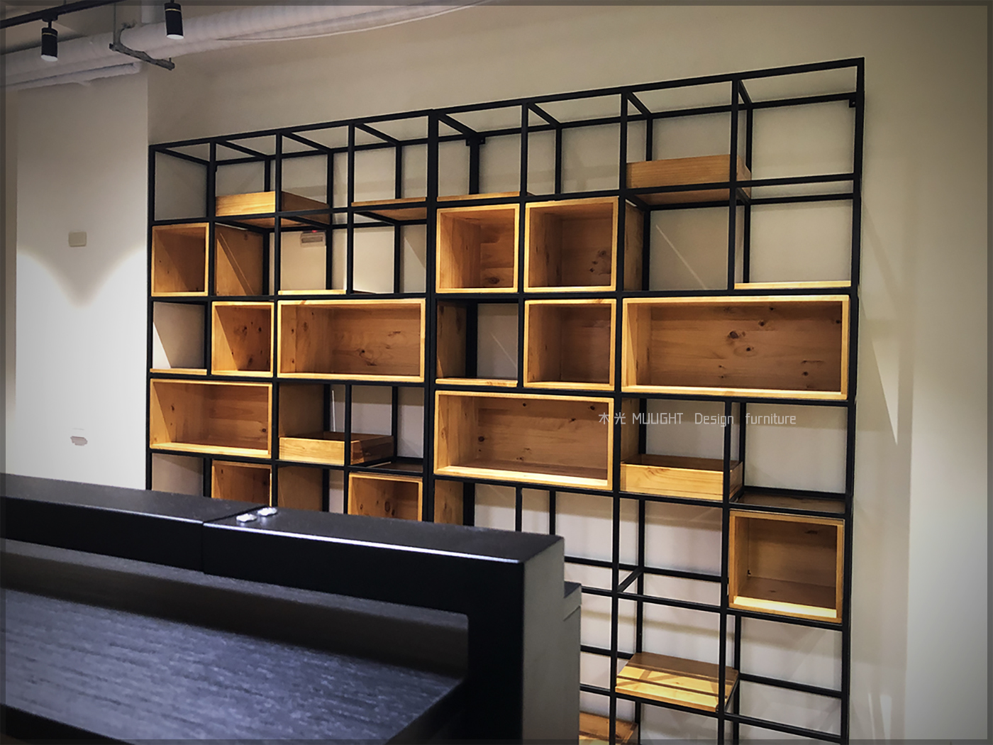 復古鐵藝方格屏風櫃(可訂製)