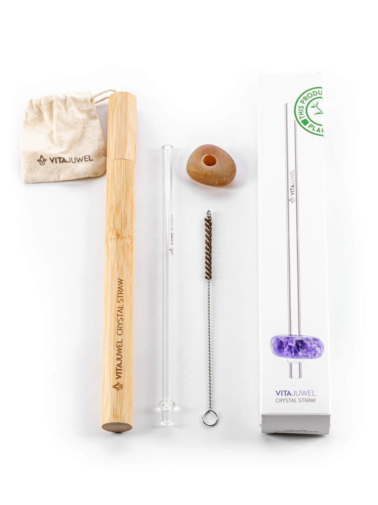 Crystal Straw - Carnelian