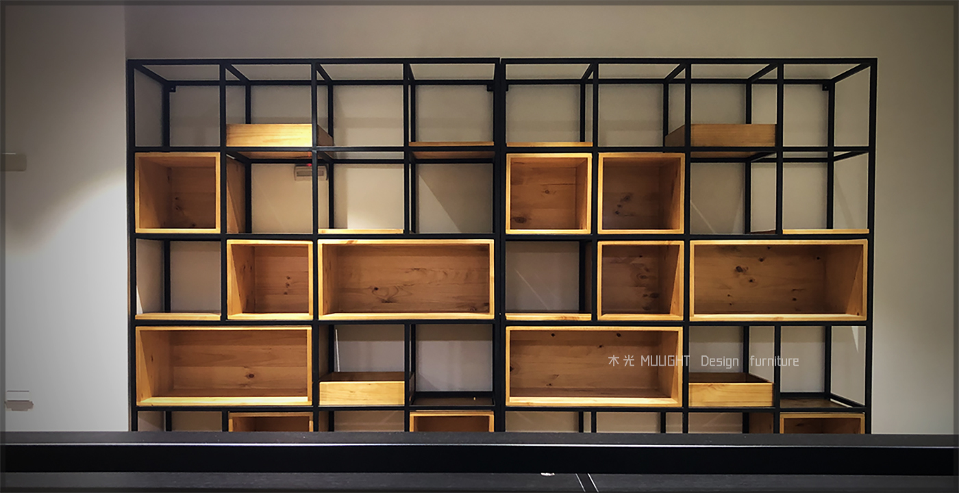 復古鐵藝方格屏風櫃(可訂製)