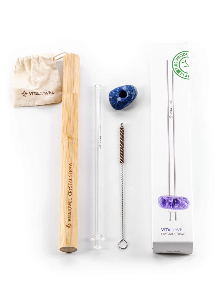 Crystal Straw - Sodalite