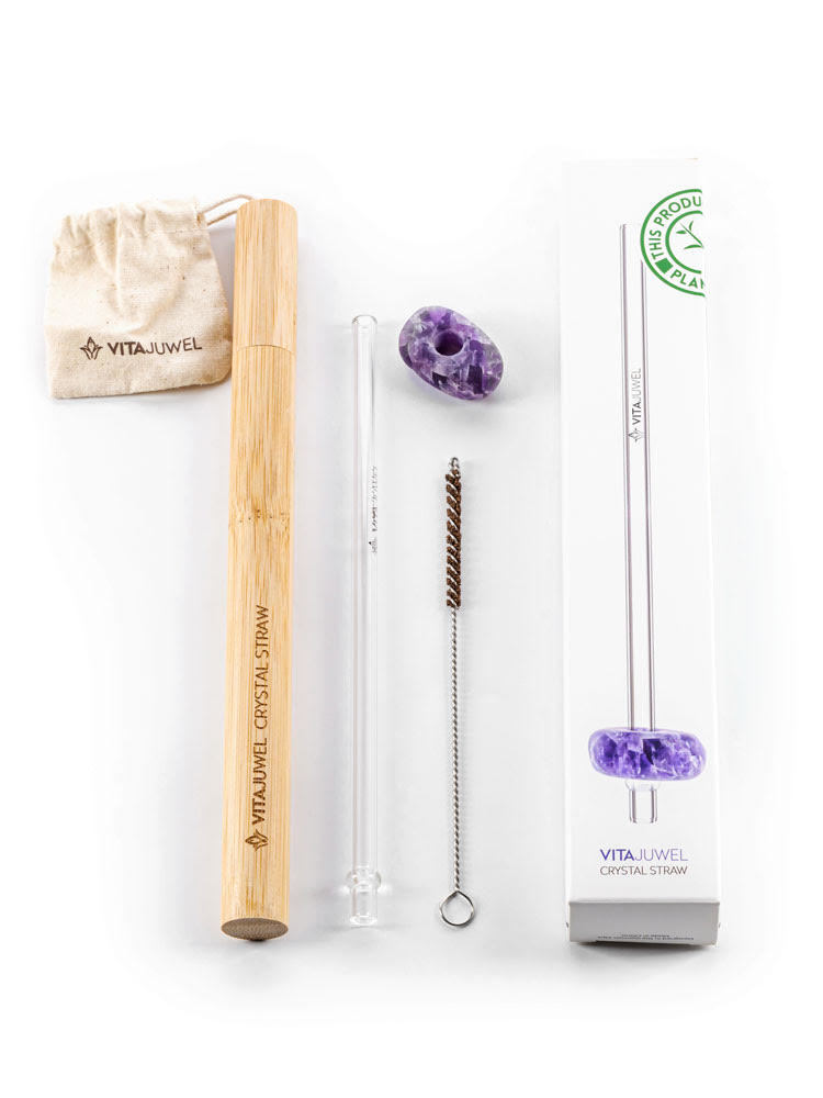 Crystal Straw - Amethyst