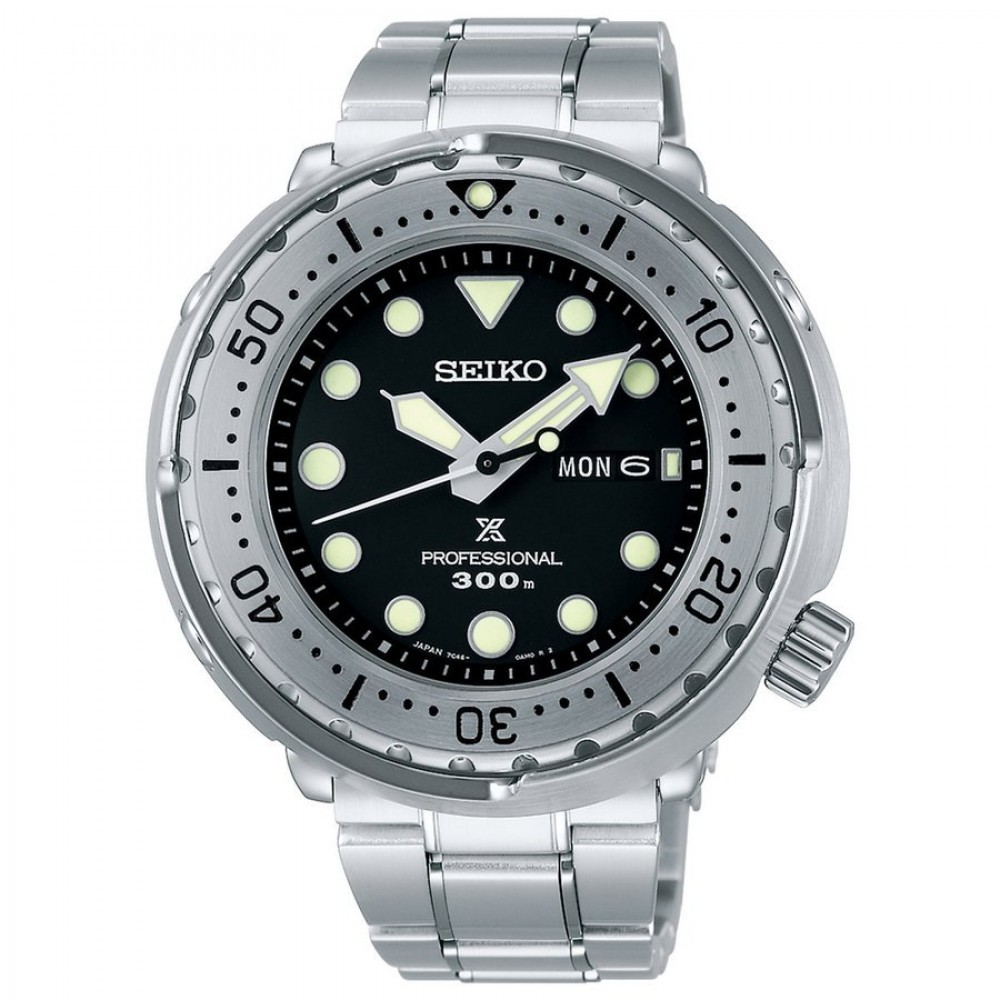 Seiko Prospex  S23633J1 / SBBN049 Diver's watch 300M Men's Watch 吞拿 Tuna 300米 專業潛水錶 鋼圈鋼帶 石英機芯 藍寶石鏡 Made in Japan