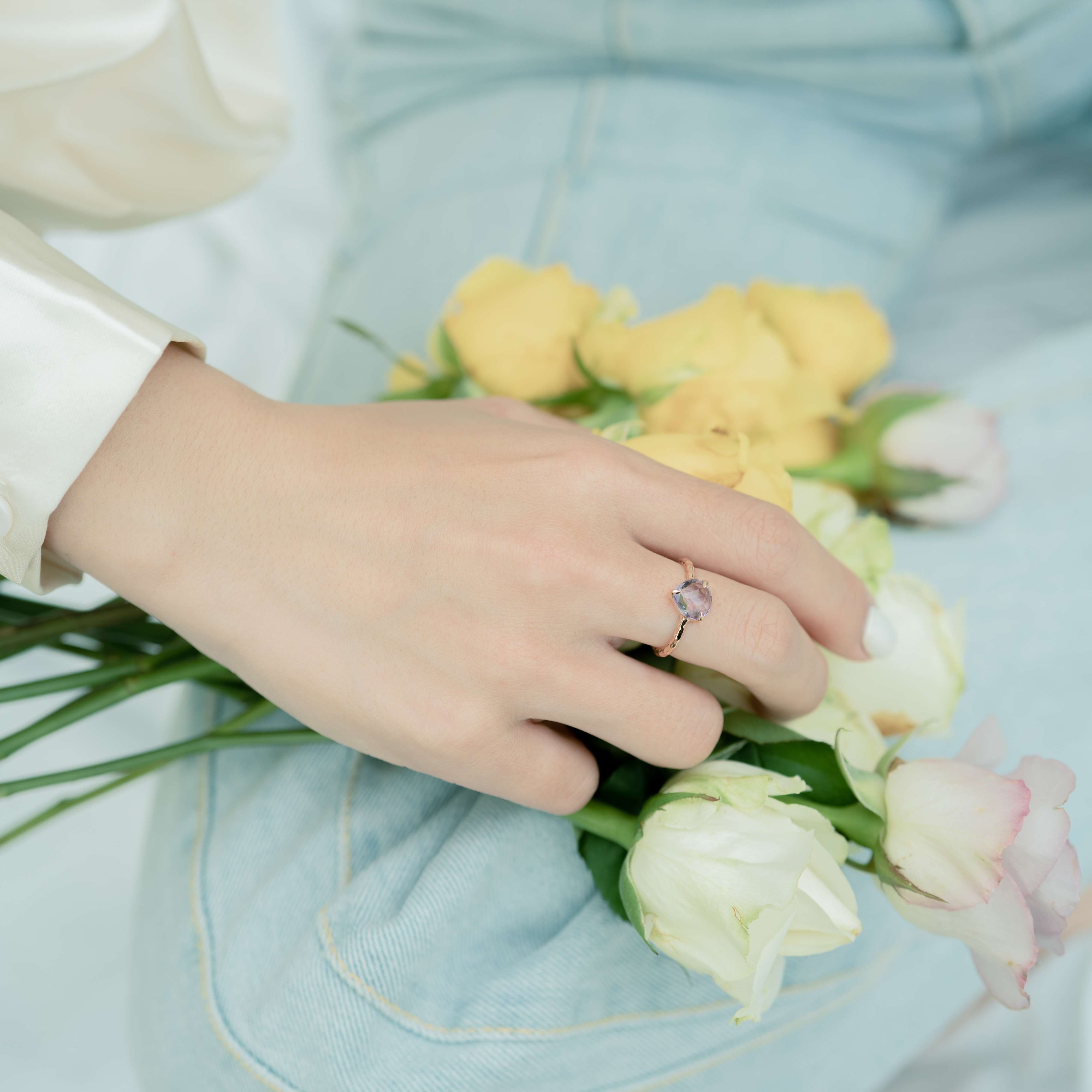 小姊姊紫水晶戒指