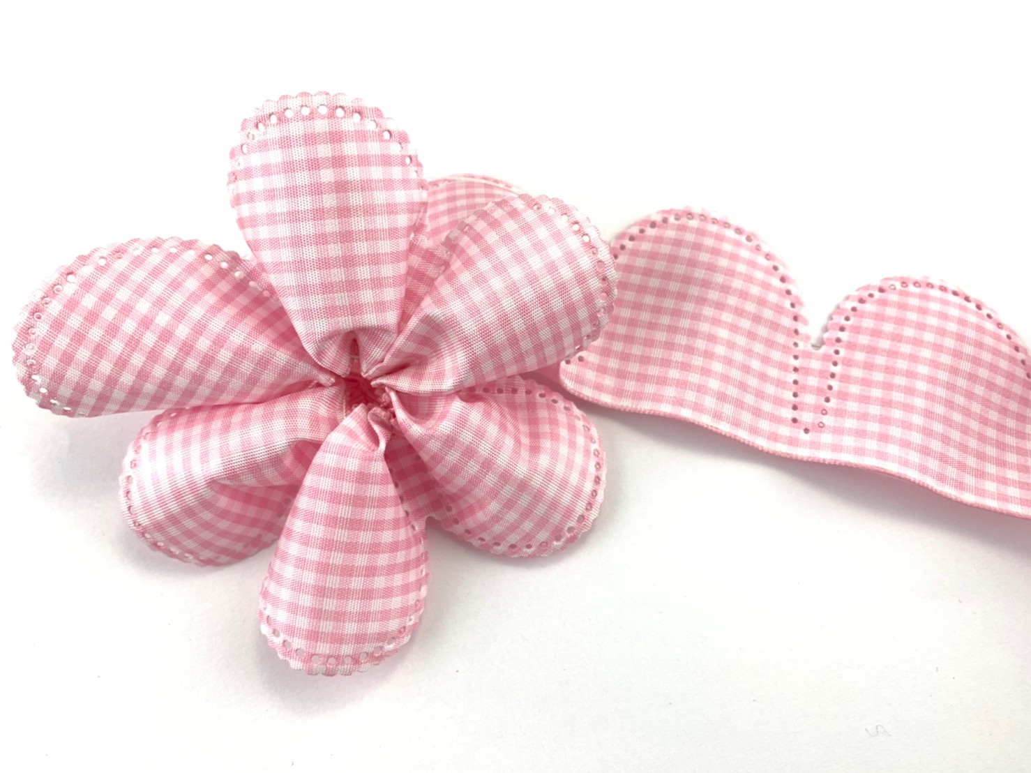 格紋花邊口袋拉花/50mm