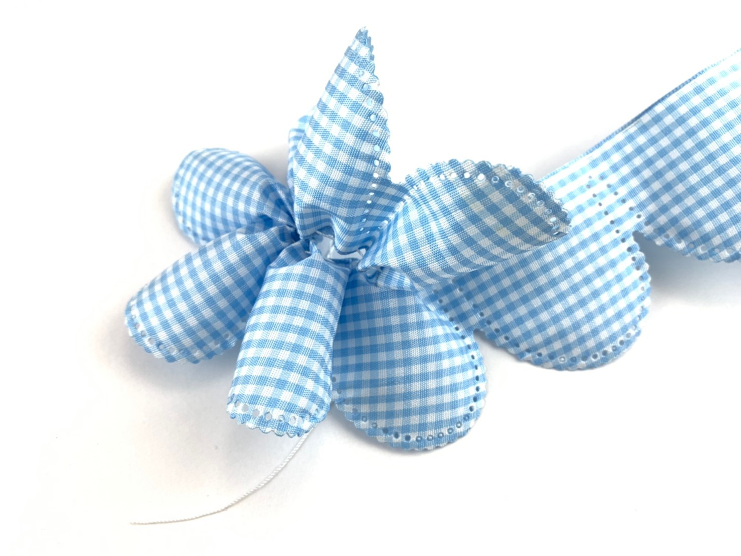 格紋花邊口袋拉花/50mm