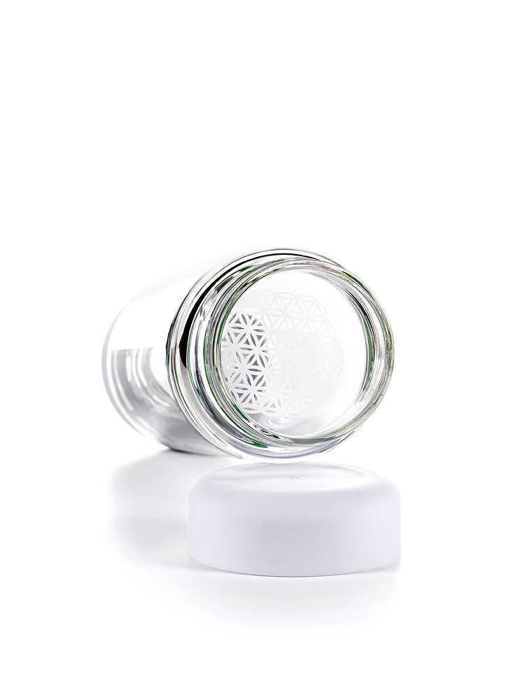 inu! Clear Quartz Bottle | Cloud White