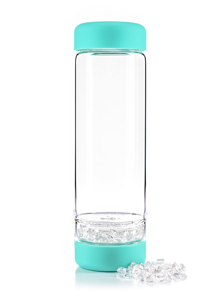 inu! Clear Quartz Bottle | Ocean Blue
