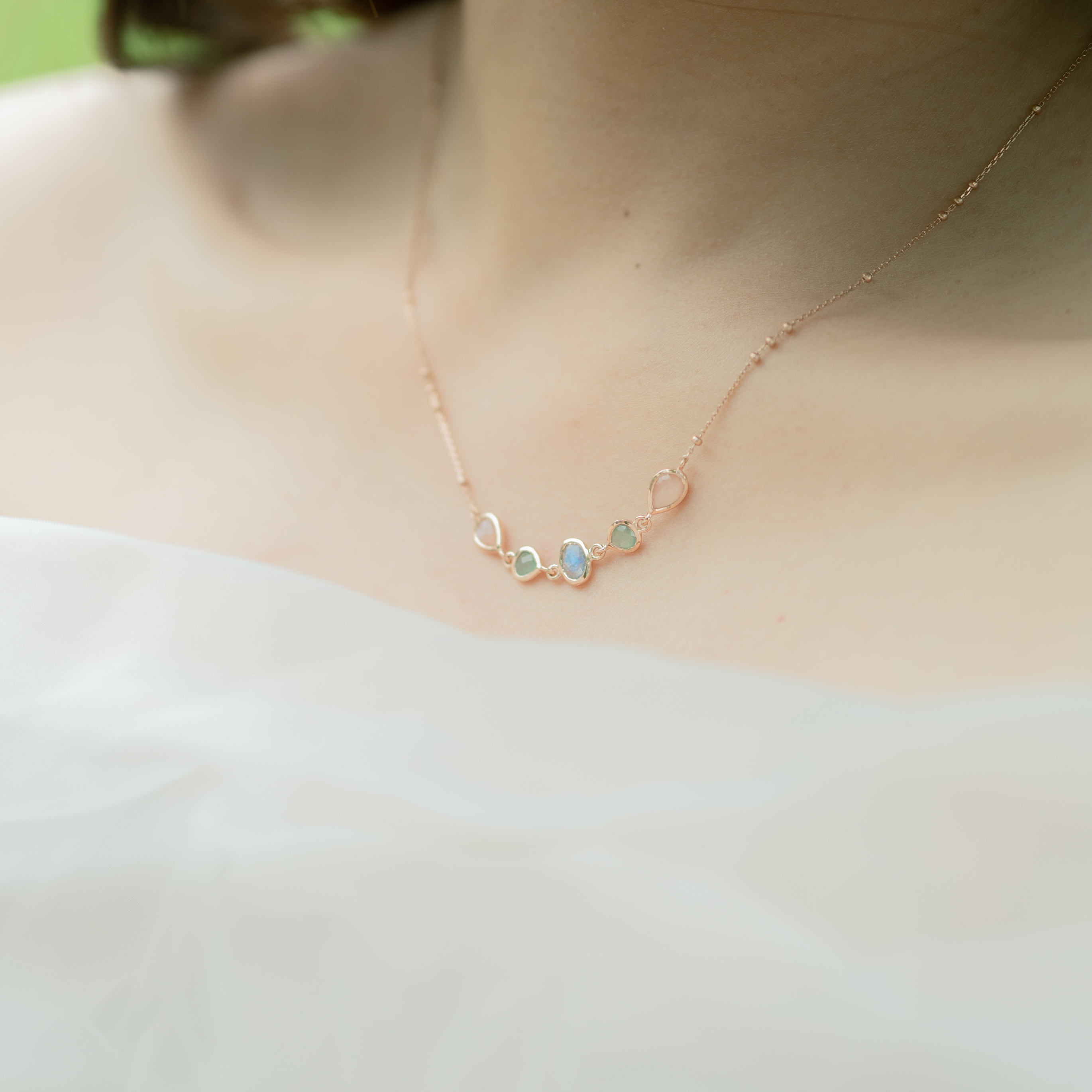 Alice田園寶石triplets項鍊