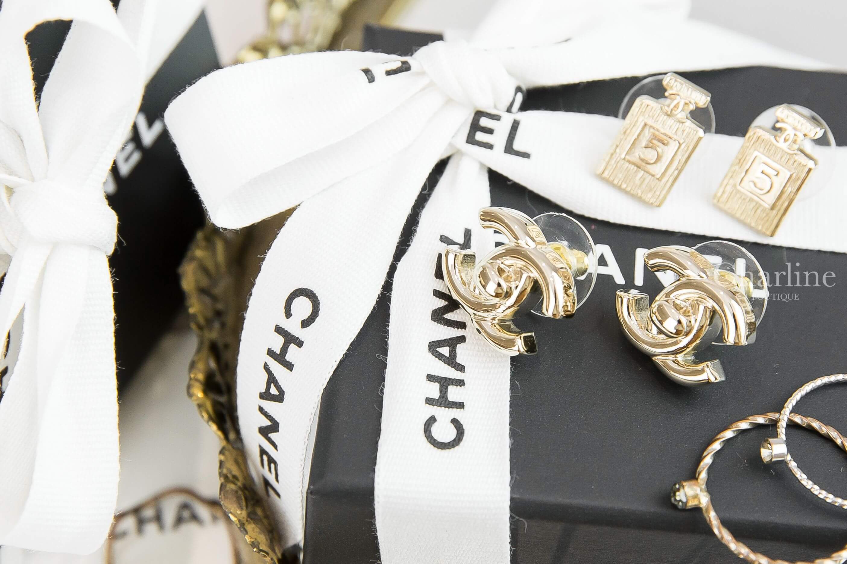 Chanel Earrings 金色CC耳環-Charline Boutique 精品代購