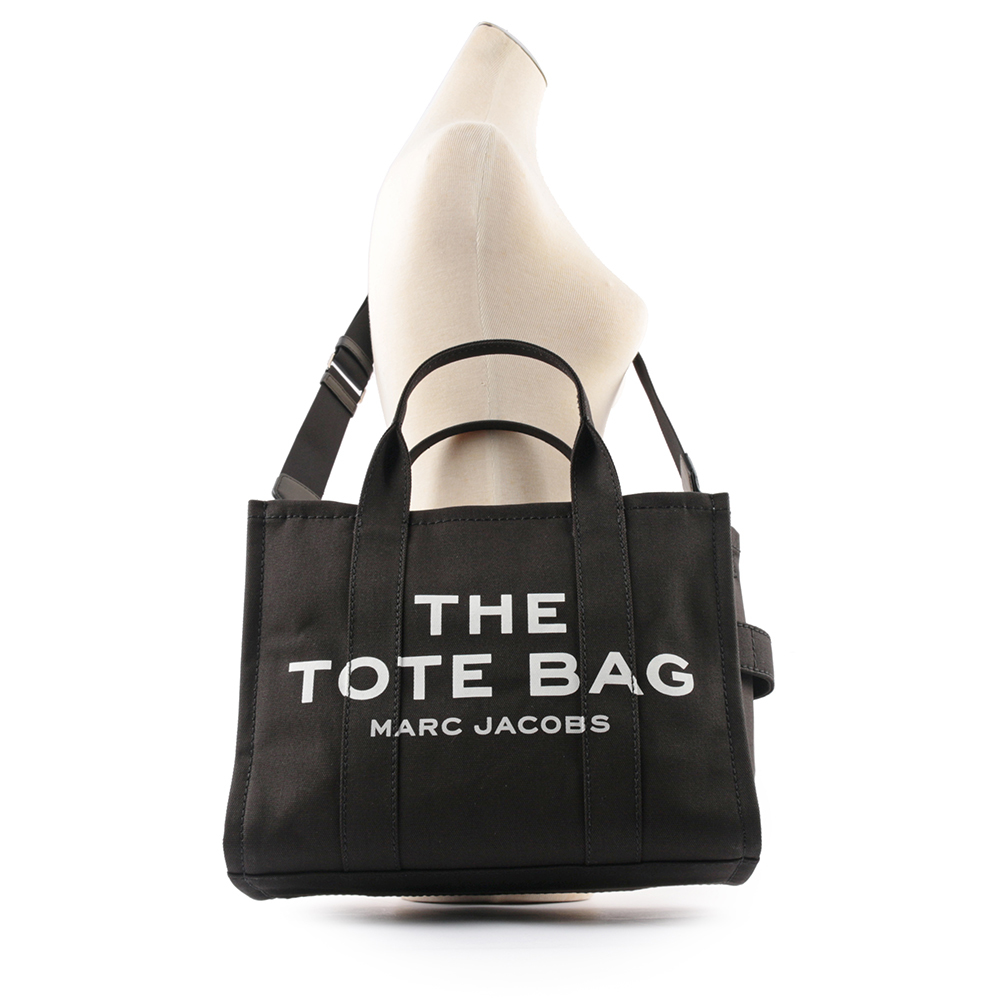 【MARC JACOBS】THE TRAVELER TOTE 二用中款托特包(黑色) M0016161 001