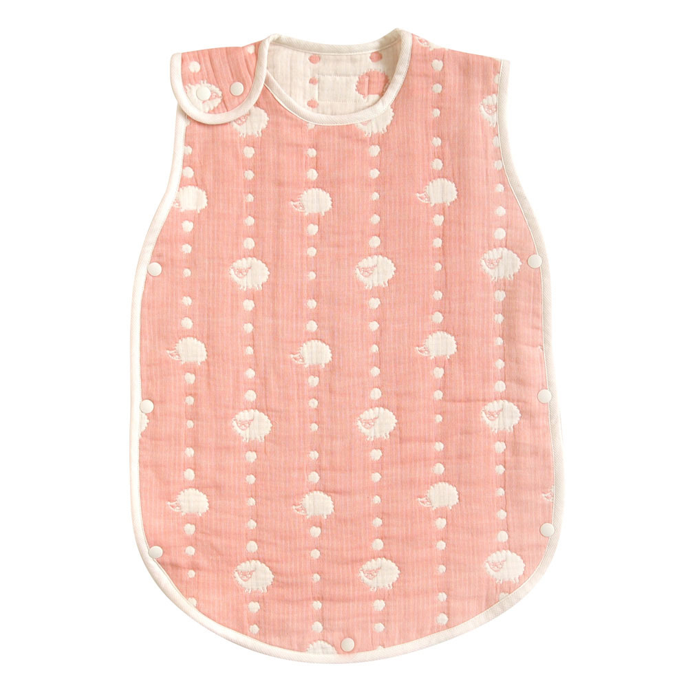 [ 預訂 ] hoppetta 六重紗睡袋背心 動物嘉年華 - 橙