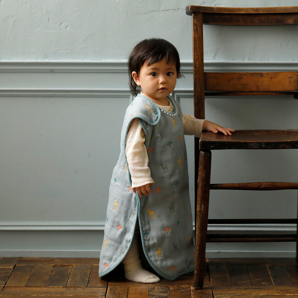 <預訂> 10mois 六重紗睡袋背心 Amelie小鹿