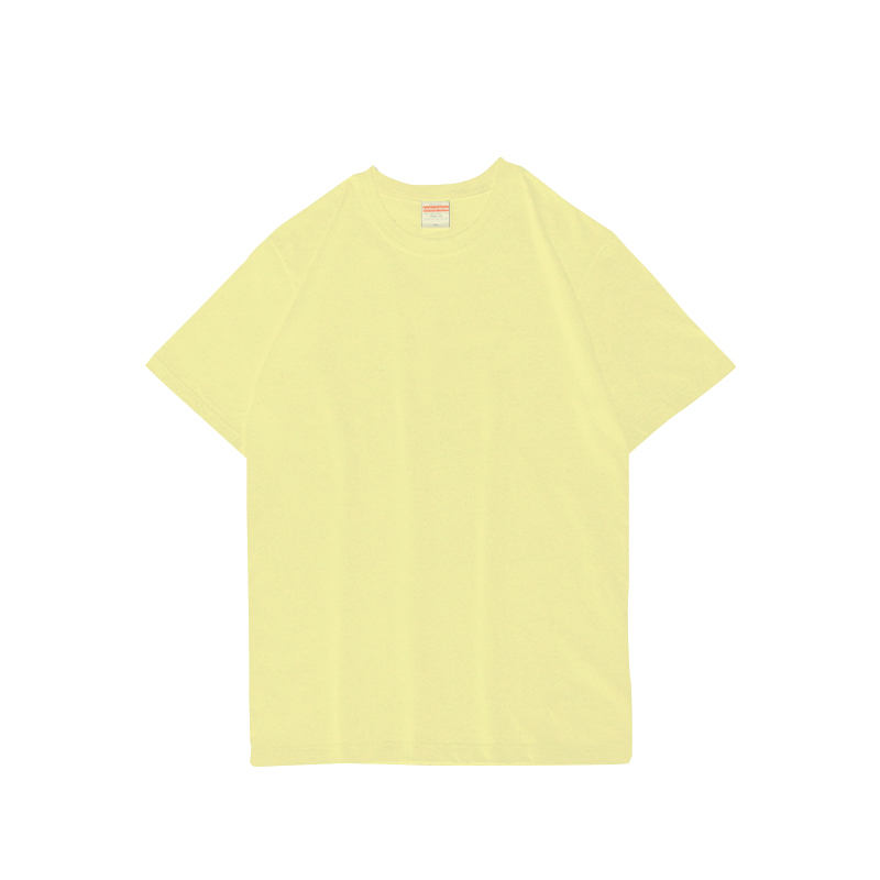 United Athle UA 5001-01 頂級柔棉5.6oz. 成人短T 淺黃 3500101-487 [EW]