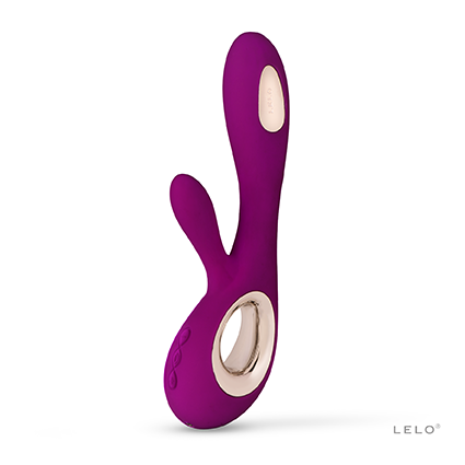 〔瑞典名牌〕LELO Insignia - Soraya WAVE™ G點兔頭按摩棒（黑色／玫瑰紅）
