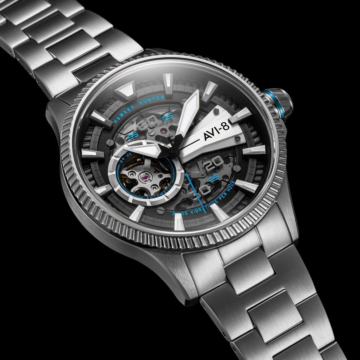 AVI-8 AV-4078-11 Hawker Hunter Avon Automatic Blue Diamonds