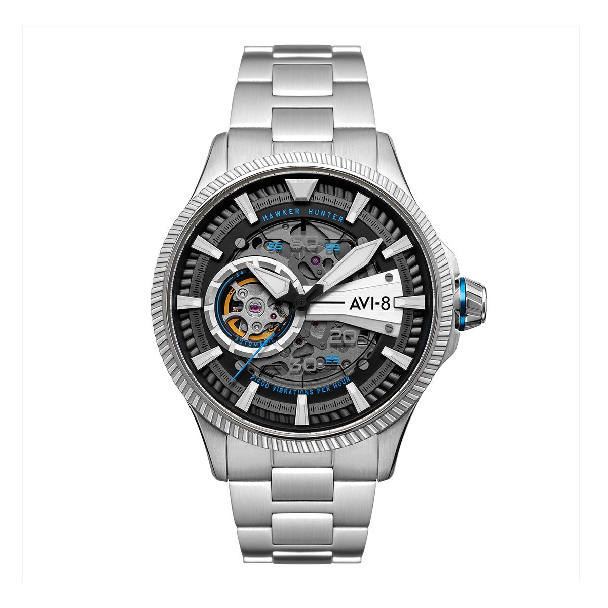 AVI-8 AV-4078-11 Hawker Hunter Avon Automatic Blue Diamonds