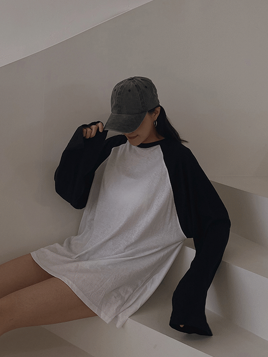 棒球拼袖上衣*3色